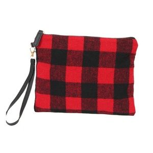 Buffalo Plaid Wristlet NWT